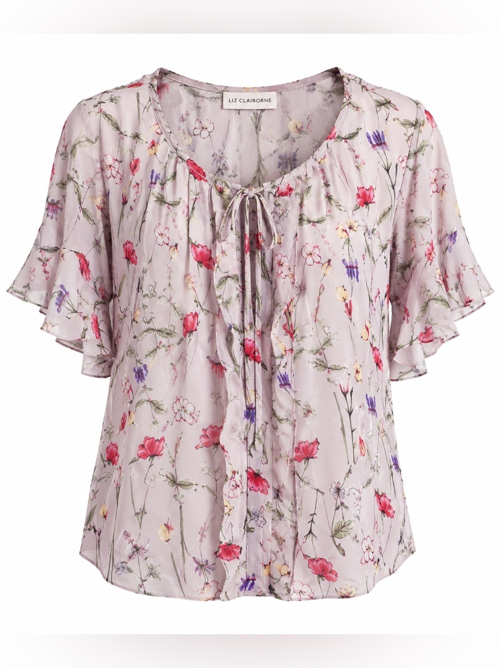 NWOT Liz claiborne career floral blouse